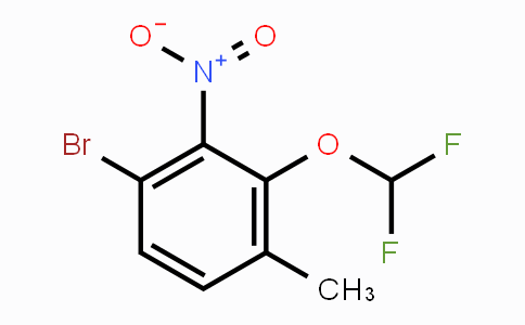CAS No. 1804910-61-9, 4-Bromo-2-difluoromethoxy-3-nitrotoluene
