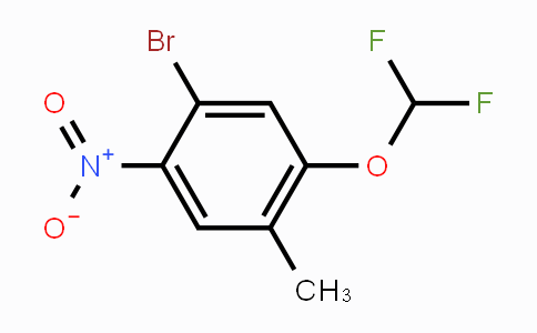 CAS No. 1805527-51-8, 4-Bromo-2-difluoromethoxy-5-nitrotoluene