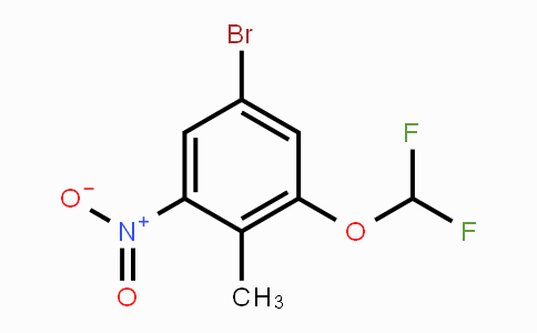 CAS No. 1805592-53-3, 4-Bromo-2-difluoromethoxy-6-nitrotoluene