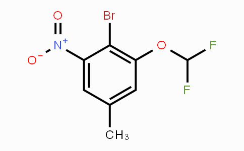 CAS No. 1805104-01-1, 4-Bromo-3-difluoromethoxy-5-nitrotoluene