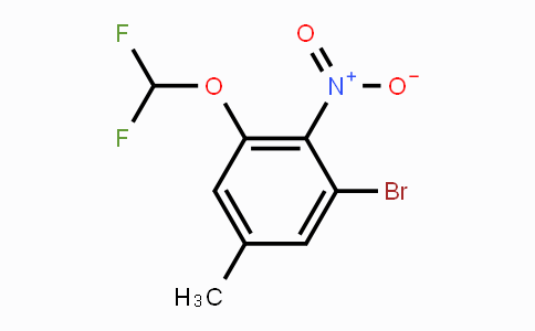 CAS No. 1805527-60-9, 5-Bromo-3-difluoromethoxy-4-nitrotoluene