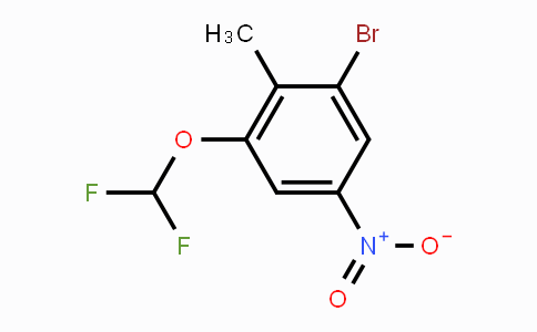 CAS No. 1804409-40-2, 6-Bromo-2-difluoromethoxy-4-nitrotoluene