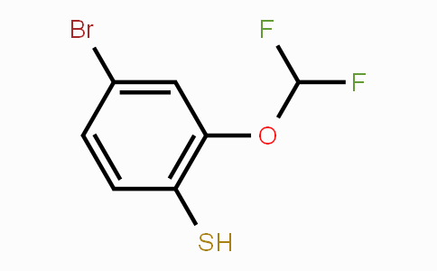 CAS No. 1805024-30-9, 4-Bromo-2-(difluoromethoxy)thiophenol