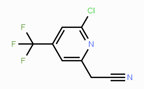 CAS No. 1807220-50-3, 2-Chloro-4-(trifluoromethyl)pyridine-6-acetonitrile