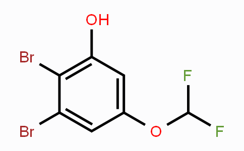 CAS No. 1804935-44-1, 2,3-Dibromo-5-(difluoromethoxy)phenol