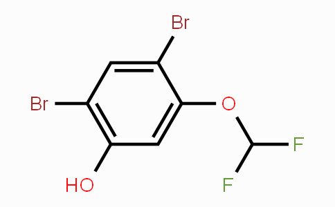 CAS No. 1803833-91-1, 2,4-Dibromo-5-(difluoromethoxy)phenol