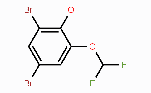 CAS No. 1804515-86-3, 2,4-Dibromo-6-(difluoromethoxy)phenol