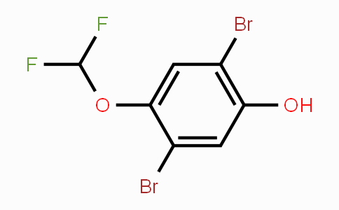 CAS No. 1806348-42-4, 2,5-Dibromo-4-(difluoromethoxy)phenol