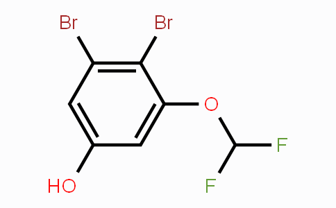 CAS No. 1805120-84-6, 3,4-Dibromo-5-(difluoromethoxy)phenol