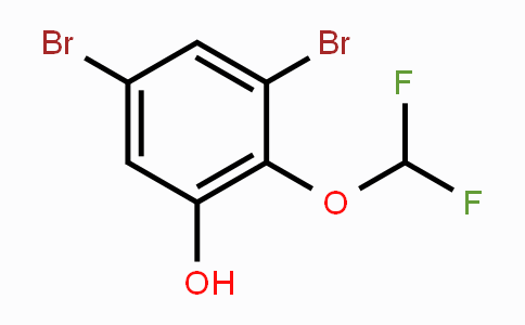 CAS No. 1806324-99-1, 3,5-Dibromo-2-(difluoromethoxy)phenol