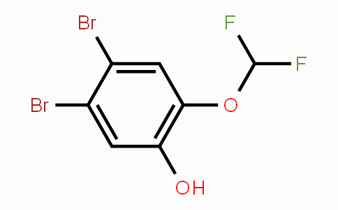 CAS No. 1805473-43-1, 4,5-Dibromo-2-(difluoromethoxy)phenol