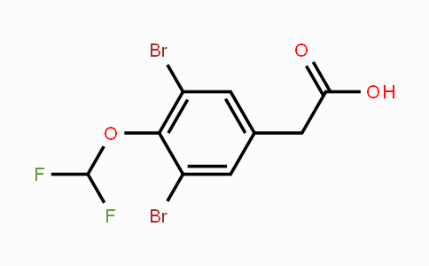 CAS No. 1804413-10-2, 3,5-Dibromo-4-(difluoromethoxy)phenylacetic acid