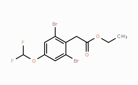 CAS No. 1803774-82-4, Ethyl 2,6-dibromo-4-(difluoromethoxy)phenylacetate