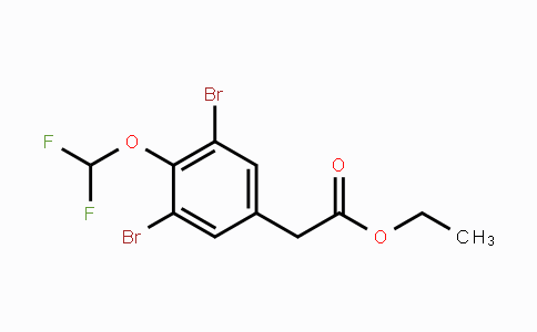 CAS No. 1806325-38-1, Ethyl 3,5-dibromo-4-(difluoromethoxy)phenylacetate