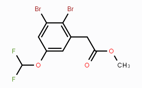 CAS No. 1807180-38-6, Methyl 2,3-dibromo-5-(difluoromethoxy)phenylacetate