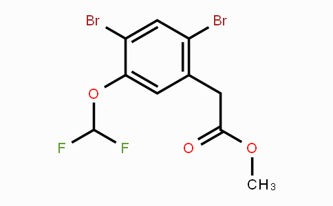 CAS No. 1803834-23-2, Methyl 2,4-dibromo-5-(difluoromethoxy)phenylacetate