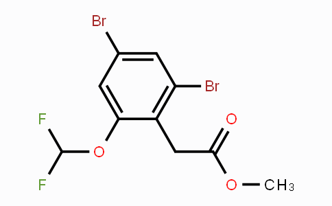 CAS No. 1806348-83-3, Methyl 2,4-dibromo-6-(difluoromethoxy)phenylacetate