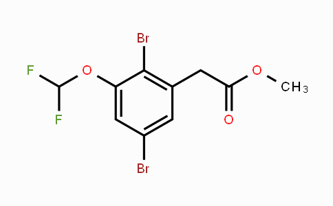 CAS No. 1805473-61-3, Methyl 2,5-dibromo-3-(difluoromethoxy)phenylacetate