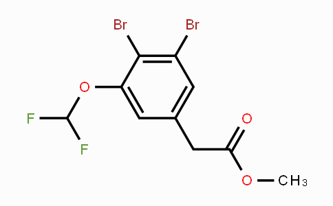 CAS No. 1806293-65-1, Methyl 3,4-dibromo-5-(difluoromethoxy)phenylacetate