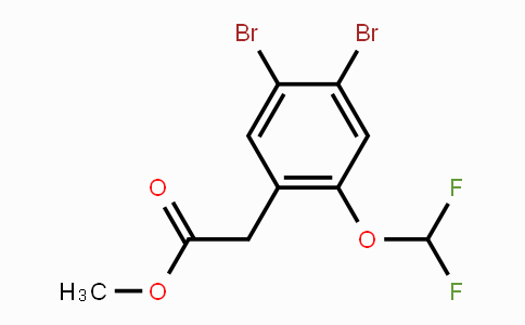 CAS No. 1806348-99-1, Methyl 4,5-dibromo-2-(difluoromethoxy)phenylacetate