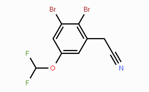 CAS No. 1805473-73-7, 2,3-Dibromo-5-(difluoromethoxy)phenylacetonitrile