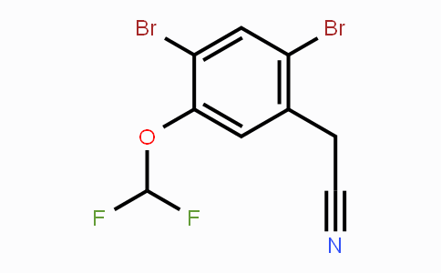 CAS No. 1804936-48-8, 2,4-Dibromo-5-(difluoromethoxy)phenylacetonitrile