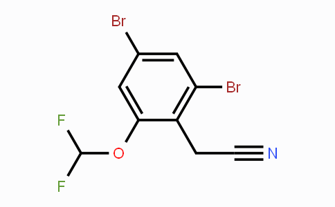 CAS No. 1804936-52-4, 2,4-Dibromo-6-(difluoromethoxy)phenylacetonitrile