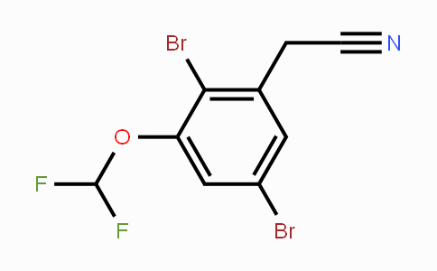 CAS No. 1805120-93-7, 2,5-Dibromo-3-(difluoromethoxy)phenylacetonitrile