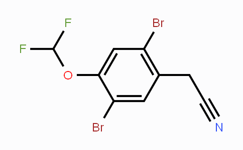 CAS No. 1804413-28-2, 2,5-Dibromo-4-(difluoromethoxy)phenylacetonitrile