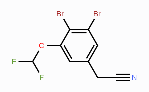 CAS No. 1806348-94-6, 3,4-Dibromo-5-(difluoromethoxy)phenylacetonitrile