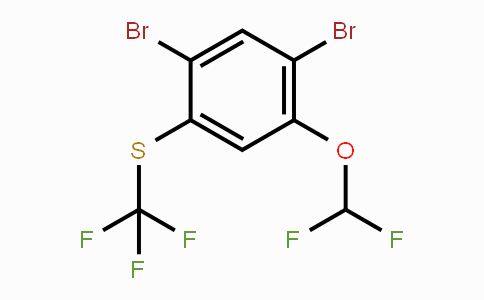 CAS No. 1806272-81-0, 1,5-Dibromo-2-difluoromethoxy-4-(trifluoromethylthio)benzene