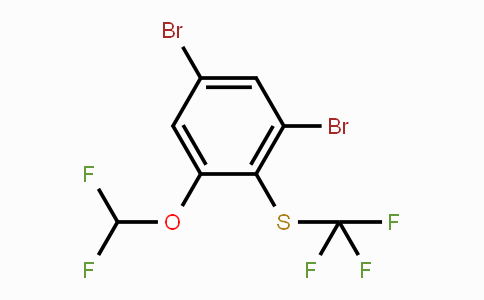 CAS No. 1803775-27-0, 1,5-Dibromo-3-difluoromethoxy-2-(trifluoromethylthio)benzene