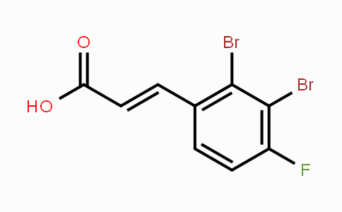 CAS No. 1807410-57-6, 2,3-Dibromo-4-fluorocinnamic acid