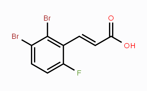CAS No. 1807439-75-3, 2,3-Dibromo-6-fluorocinnamic acid