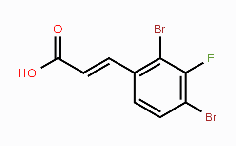 CAS No. 1807312-45-3, 2,4-Dibromo-3-fluorocinnamic acid