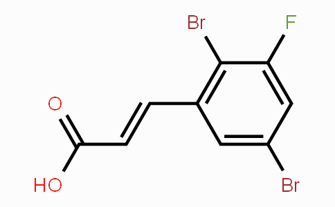 CAS No. 1807413-39-3, 2,5-Dibromo-3-fluorocinnamic acid