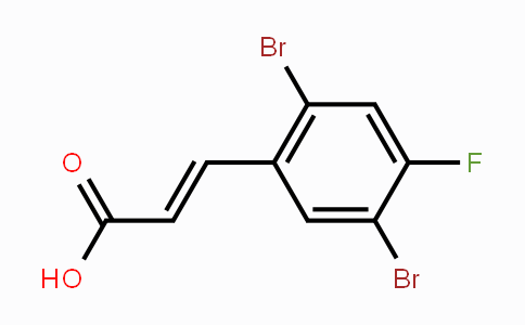 CAS No. 1807389-96-3, 2,5-Dibromo-4-fluorocinnamic acid