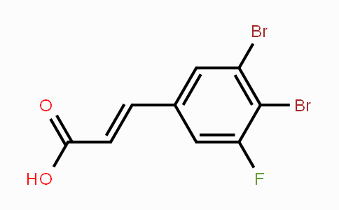 CAS No. 1807389-67-8, 3,4-Dibromo-5-fluorocinnamic acid