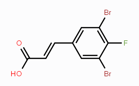 CAS No. 1807312-50-0, 3,5-Dibromo-4-fluorocinnamic acid