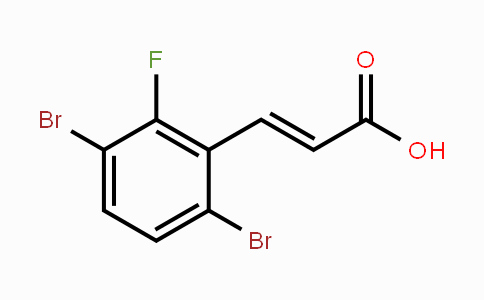 CAS No. 1807322-51-5, 3,6-Dibromo-2-fluorocinnamic acid