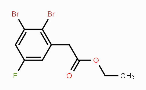 CAS No. 1803778-51-9, Ethyl 2,3-dibromo-5-fluorophenylacetate