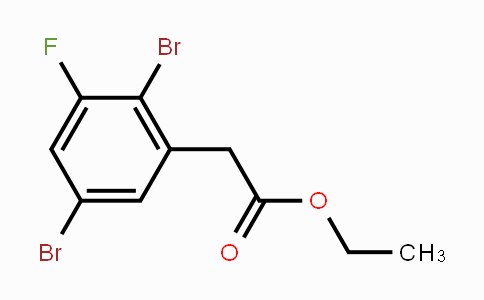 CAS No. 1804418-73-2, Ethyl 2,5-dibromo-3-fluorophenylacetate