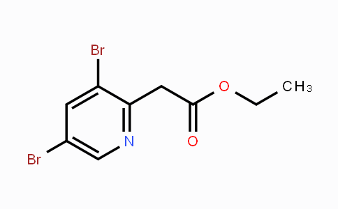 CAS No. 1803830-54-7, Ethyl 3,5-dibromopyridine-2-acetate