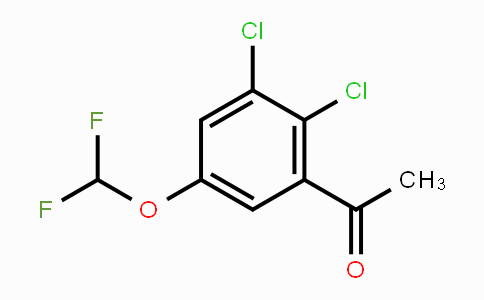CAS No. 1806348-29-7, 2',3'-Dichloro-5'-(difluoromethoxy)acetophenone