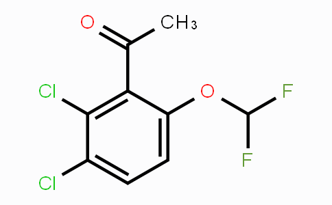 CAS No. 1806348-45-7, 2',3'-Dichloro-6'-(difluoromethoxy)acetophenone