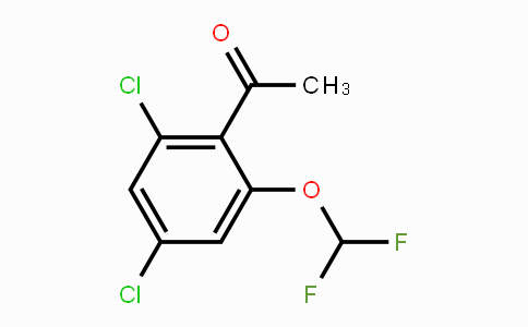 CAS No. 1807035-64-8, 2',4'-Dichloro-6'-(difluoromethoxy)acetophenone