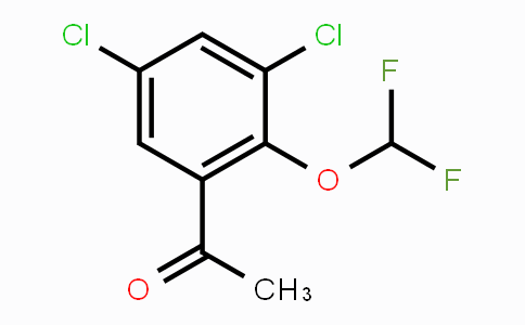 CAS No. 1806274-55-4, 3',5'-Dichloro-2'-(difluoromethoxy)acetophenone