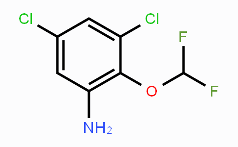 CAS No. 1807184-07-1, 3,5-Dichloro-2-(difluoromethoxy)aniline
