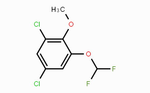CAS No. 1807184-14-0, 2,4-Dichloro-6-(difluoromethoxy)anisole