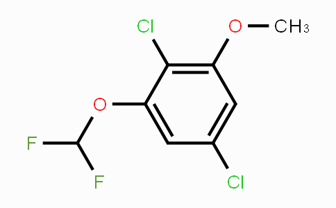 CAS No. 1806348-66-2, 2,5-Dichloro-3-(difluoromethoxy)anisole